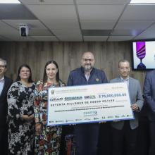 Autoridades durante rueda de prensa