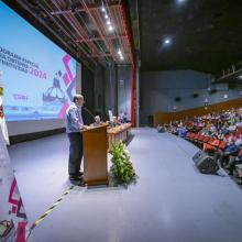 Dr. Ricardo Villanueva, Rector de la Universidad de Guadalajara en la ceremonia