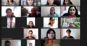 Alumnos de movilidad en videollamada